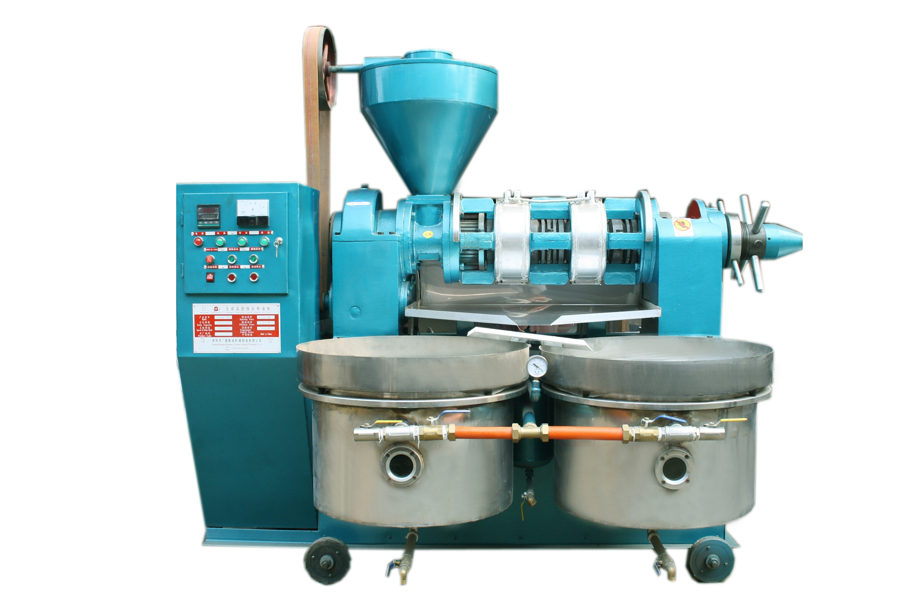 YZYX120JWZ加長(zhǎng)型自動(dòng)溫控組合榨油機(jī)